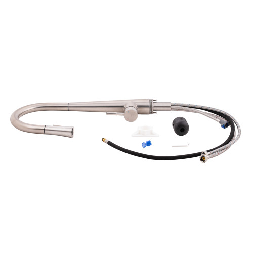 Смеситель для кухни Qtap Evicka с выдвижным изливом QTEVI91103UN Brushed Nickel PVD Смеситель для кухни Qtap Evicka с выдвижным изливом QTEVI91103UN Brushed Nickel PVD