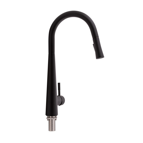 Смеситель для кухни Qtap Evicka с выдвижным изливом QTEVI9135103UB Black Matt Смеситель для кухни Qtap Evicka с выдвижным изливом QTEVI9135103UB Black Matt