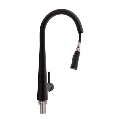 Смеситель для кухни Qtap Evicka с выдвижным изливом QTEVI9135103UB Black Matt Смеситель для кухни Qtap Evicka с выдвижным изливом QTEVI9135103UB Black Matt