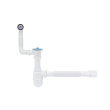 Сифон для кухонной мойки Lidz (WHI) 60 08 E004 00 с круглым переливом (выход 50 мм) Сифон для кухонной мойки Lidz (WHI) 60 08 E004 00 с круглым переливом (выход 50 мм)