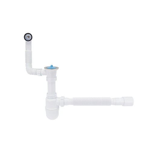 Сифон для кухонной мойки Lidz (WHI) 60 08 E004 00 с круглым переливом (выход 50 мм) Сифон для кухонной мойки Lidz (WHI) 60 08 E004 00 с круглым переливом (выход 50 мм)