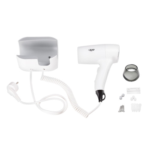 Фен с держателем Qtap Pohodli 1200 Вт QTF1200ROP White (Pobut) Фен с держателем Qtap Pohodli 1200 Вт QTF1200ROP White (Pobut)