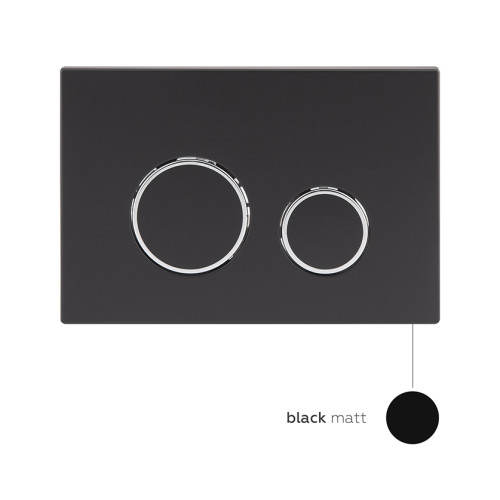 Готовое решение Qtap для ванной комнаты: подвесной унитаз Crow Rimless 520х360х290 + комплект инсталляции Nest 4 в 1 (круглая клавиша Black mat)