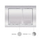 Готовое решение Qtap для ванной комнаты: подвесной унитаз Jay Rimless 520х360х320 + комплект инсталляции Nest 4 в 1 (квадратная клавиша Chrome)