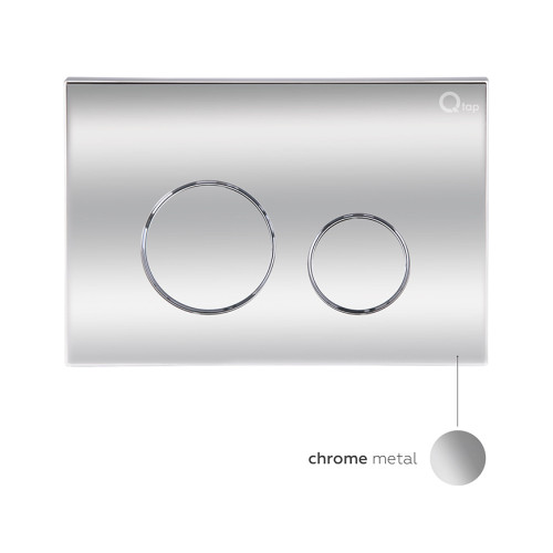 Готовое решение Qtap для ванной комнаты: подвесной унитаз Jay Rimless 520х360х320 + комплект инсталляции Nest 4 в 1 (круглая клавиша Chrome)