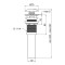 Донный клапан для раковины Qtap PU02O 225х70х70 White с переливом