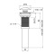Донный клапан для раковины Qtap PU03 225х70х70 Matt black