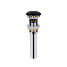 Донный клапан для раковины Qtap PU03O 225х70х70 Matt black с переливом Донный клапан для раковины Qtap PU03O 225х70х70 Matt black с переливом