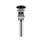 Донный клапан для раковины Qtap PU03O 225х70х70 Matt black с переливом