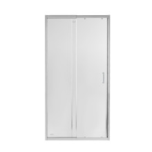 Душевая дверь в нишу Qtap Taurus CRM209-1.C6 90-100x200 см, стекло Clear 6 мм, покрытие CalcLess