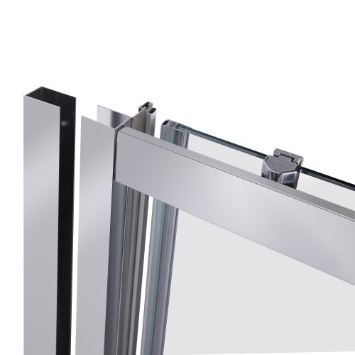 Душевая дверь в нишу Qtap Taurus CRM2011-12.C6 110-120x200 см, стекло Clear 6 мм, покрытие CalcLess Душевая дверь в нишу Qtap Taurus CRM2011-12.C6 110-120x200 см, стекло Clear 6 мм, покрытие CalcLess