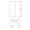Душевая дверь в нишу Qtap Taurus CRM2013-14.C6 130-140x200 см, стекло Clear 6 мм, покрытие CalcLess Душевая дверь в нишу Qtap Taurus CRM2013-14.C6 130-140x200 см, стекло Clear 6 мм, покрытие CalcLess