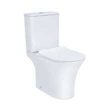 Унитаз-компакт Qtap Presto безободковый с сиденьем Soft-close QT24221217AW Унитаз-компакт Qtap Presto безободковый с сиденьем Soft-close QT24221217AW