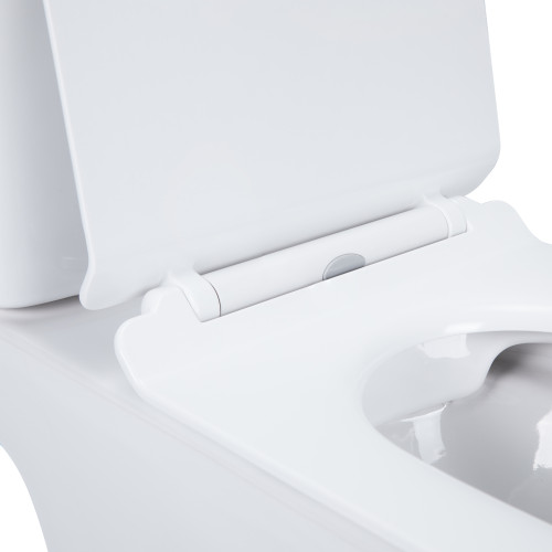 Унитаз-компакт Qtap Presto безободковый с сиденьем Soft-close QT24221217AW Унитаз-компакт Qtap Presto безободковый с сиденьем Soft-close QT24221217AW