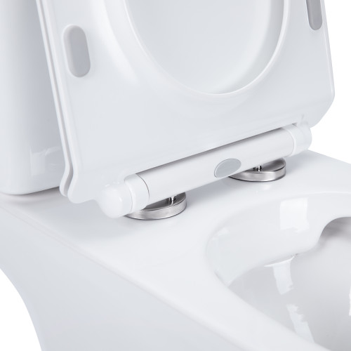 Унитаз-компакт Qtap Presto безободковый с сиденьем Soft-close QT24221217AW Унитаз-компакт Qtap Presto безободковый с сиденьем Soft-close QT24221217AW