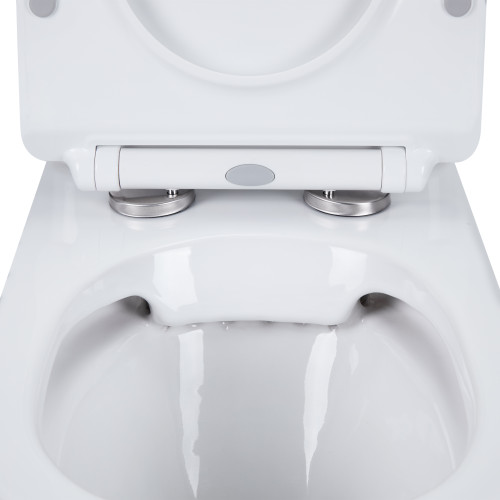 Унитаз-компакт Qtap Presto безободковый с сиденьем Soft-close QT24221217AW Унитаз-компакт Qtap Presto безободковый с сиденьем Soft-close QT24221217AW