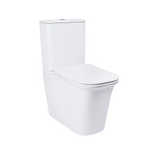 Унитаз-компакт Qtap Nando безободковый с сиденьем Soft-close QT12221222AW Унитаз-компакт Qtap Nando безободковый с сиденьем Soft-close QT12221222AW