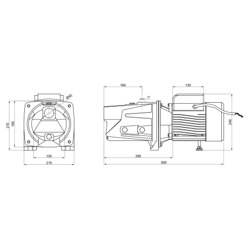 Насос самовсасывающий центробежный Thermo Alliance D-JSWm-20M 1,5 кВт Насос самовсасывающий центробежный Thermo Alliance D-JSWm-20M 1,5 кВт