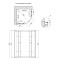 Душевая кабина Lidz Latwa SC90x90.SAT.HIGH.FR, стекло Frost 4 мм без поддона