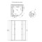 Душевая кабина Lidz Latwa SC90x90.SAT.MID.GR, стекло тонированное 4 мм без поддона