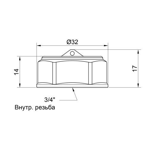Заглушка Thermo Alliance Standart 3/4 Заглушка Thermo Alliance Standart 3/4