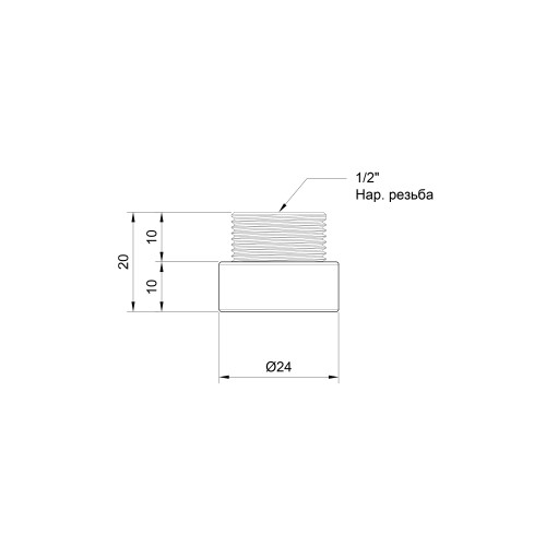 Удлинитель Thermo Alliance Standart 10х1/2 Удлинитель Thermo Alliance Standart 10х1/2