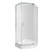 Набор Qtap душевая кабина Scorpio CRM10995-AC6 Clear 2120x900x900 мм + поддон Diamond 309912 90x90x12 см с сифоном