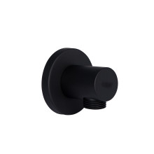 Подключение для шланга Qtap Spojeni округлое QTCRBB030 Black Matt Подключение для шланга Qtap Spojeni округлое QTCRBB030 Black Matt