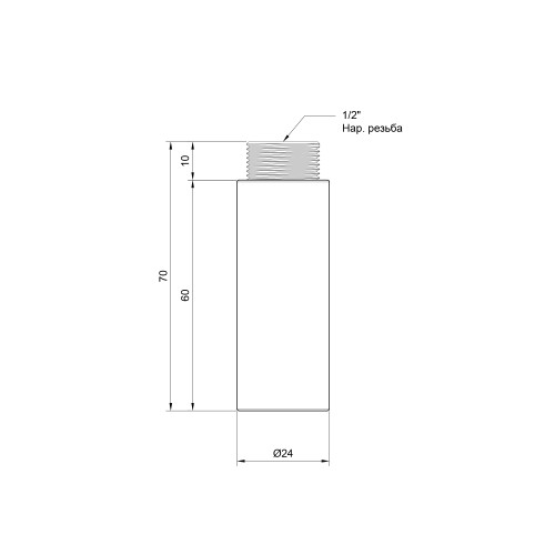 Удлинитель Thermo Alliance Standart 60х1/2 Удлинитель Thermo Alliance Standart 60х1/2