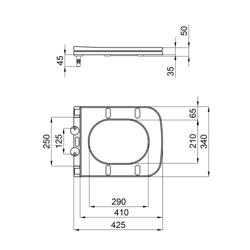 Сиденье для унитаза Qtap Nando с микролифтом Slim QT12991222AW Сиденье для унитаза Qtap Nando с микролифтом Slim QT12991222AW