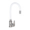 Смеситель для кухни Lidz Vida 015F3 с гибким изливом (k35) LDVID015F3WHI43357 White / Nickel