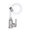 Смеситель для кухни Lidz Vida 015F3 с гибким изливом (k35) LDVID015F3WHI43357 White / Nickel
