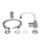 Смеситель для кухни Lidz Vida 015F3 с гибким изливом (k35) LDVID015F3WHI43357 White / Nickel