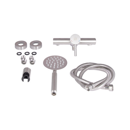 Смеситель для душа Lidz Aria 010 (с душевым гарнитуром) (k35) LDARI010NKS43361 Nickel Смеситель для душа Lidz Aria 010 (с душевым гарнитуром) (k35) LDARI010NKS43361 Nickel