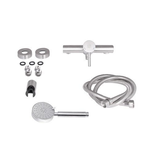 Смеситель для душа Lidz Aria 010 (с душевым гарнитуром) (k35) LDARI010NKS43361 Nickel Смеситель для душа Lidz Aria 010 (с душевым гарнитуром) (k35) LDARI010NKS43361 Nickel