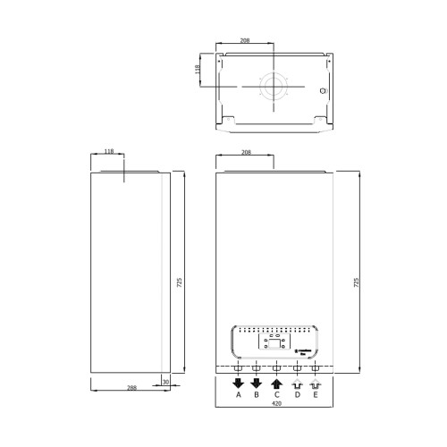 Котел газовый Thermo Alliance EWA 24 кВт (Двухконтурный,Condensing)