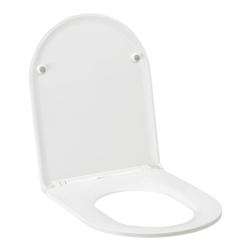 Унитаз подвесной Qtap Robin New безободковый с сиденьем Soft-close QT13332381АSW