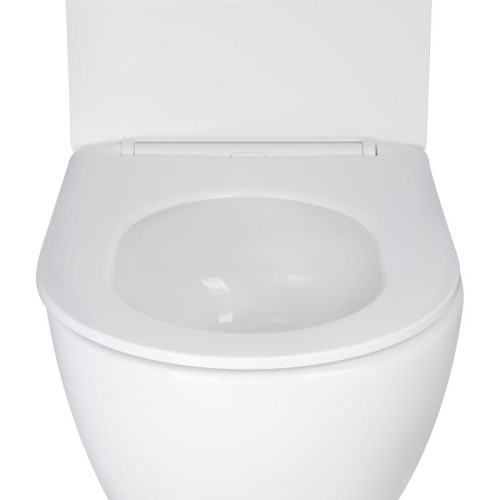 Унитаз подвесной Qtap Robin New безободковый с сиденьем Soft-close QT13332381АSW