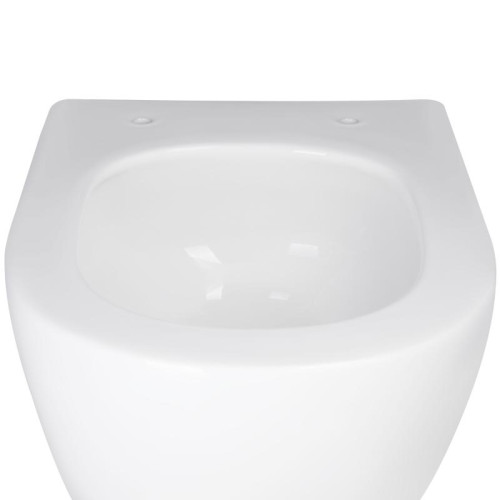 Унитаз подвесной Qtap Robin New безободковый с сиденьем Soft-close QT13332381АSW