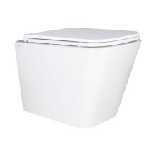 Унитаз подвесной Qtap Tern с сиденьем Soft-close QT17332303ASW Унитаз подвесной Qtap Tern с сиденьем Soft-close QT17332303ASW