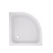 Lidz Latwa SC90x90.SAT.MID.FR Душевая кабина полукруглая, стекло Frost 4 мм + Lidz Душевой поддон KAPIELKA ST90x90x26, с панелью