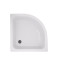Lidz Latwa SC80x80.SAT.MID.GR Душевая кабина полукруглая, стекло тон. 4 мм + Lidz Душевой поддон KAPIELKA ST80x80x26, с панелью