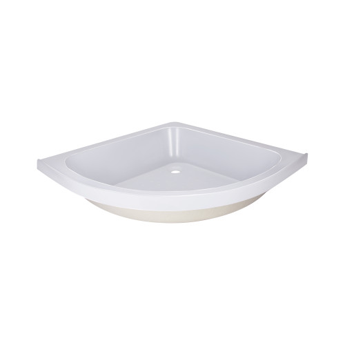 Lidz Latwa SC80x80.SAT.MID.FR Душевая кабина полукруглая, стекло Frost 4 мм + Lidz Душевой поддон KAPIELKA ST80x80x26, с панелью
