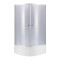 Lidz Latwa SC90x90.SAT.HIGH.GR Душевая кабина полукруглая, стекло тон 4 мм + Lidz Душевой поддон KAPIELKA ST90x90x41, с панелью Lidz Latwa SC90x90.SAT.HIGH.GR Душевая кабина полукруглая, стекло тон 4 мм + Lidz Душевой поддон KAPIELKA ST90x90x41, с панелью