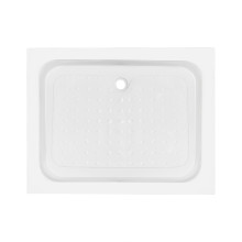 Душевой поддон KAPIELKA ST100x80х14 низкий, прямоугольный, диаметр слива 52 мм Lidz