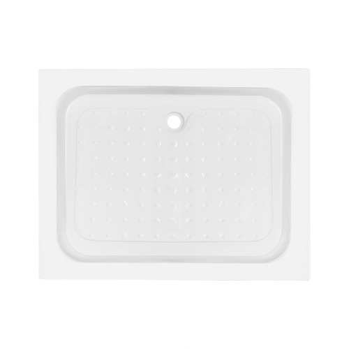 Душевой поддон KAPIELKA ST100x80х14 низкий, прямоугольный, диаметр слива 52 мм Lidz
