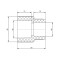 Муфта PPR Blue Ocean 40х20 редукционная