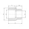 Муфта PPR Blue Ocean 40х25 редукционная