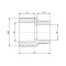 Муфта PPR Blue Ocean 50х25 редукционная Муфта PPR Blue Ocean 50х25 редукционная