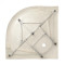 Душевая кабина Lidz Latwa SC90x90.SAT.LOW.GR, стекло тон. 4 мм + Lidz Душевой поддон KAPIELKA ST90x90x14